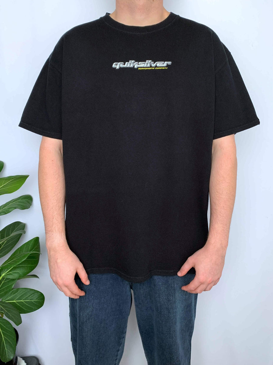 VINTAGE QUIKSILVER WAVE GRAPHIC TEE - XL