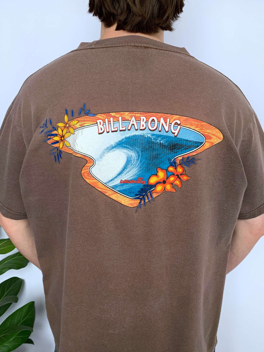 BOOTLEG VINTAGE BILLABONG WAVE GRAPHIC TEE - L