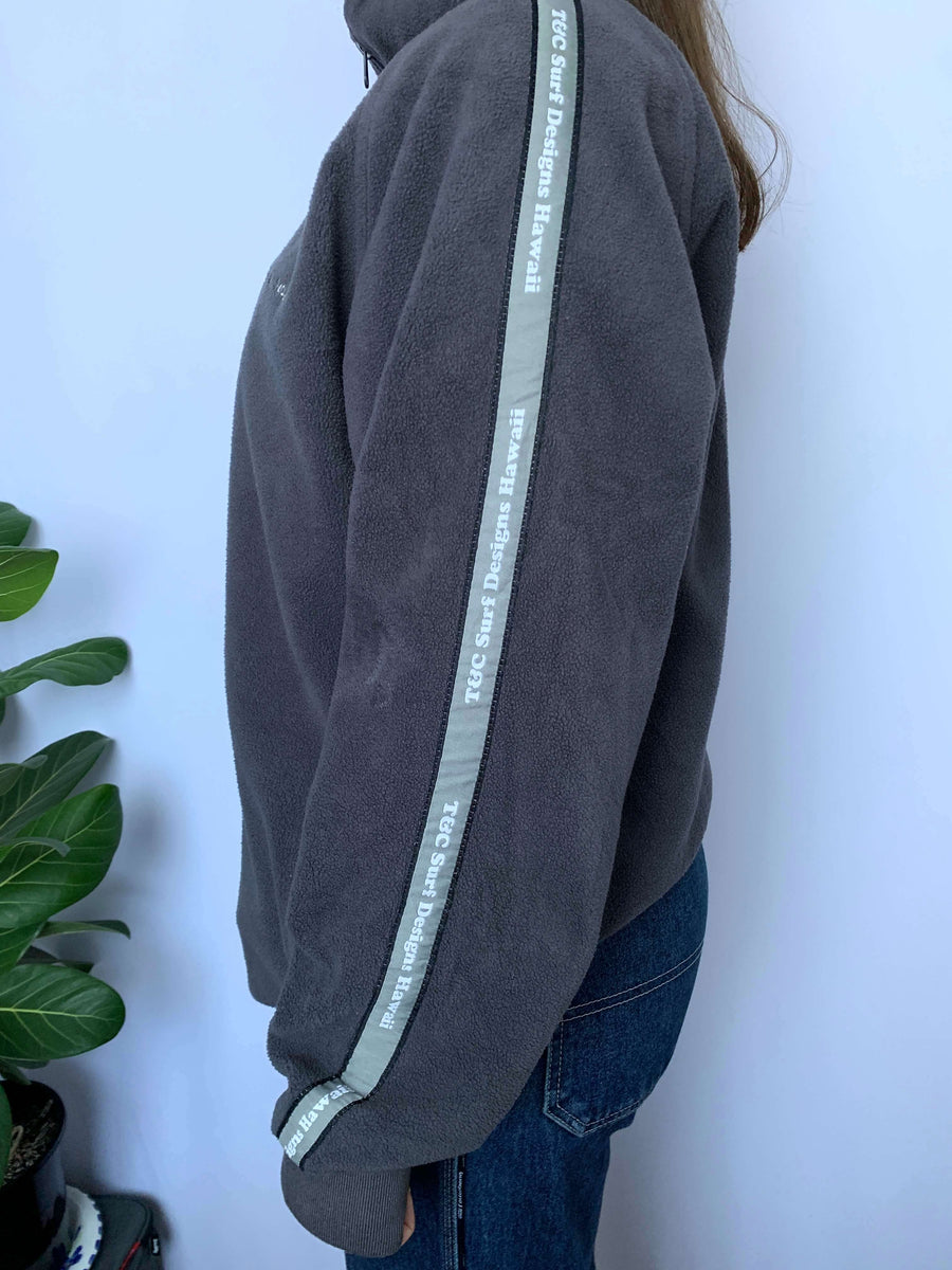 VINTAGE T&C SLEEVE BRAID FLEECE JACKET - M/L