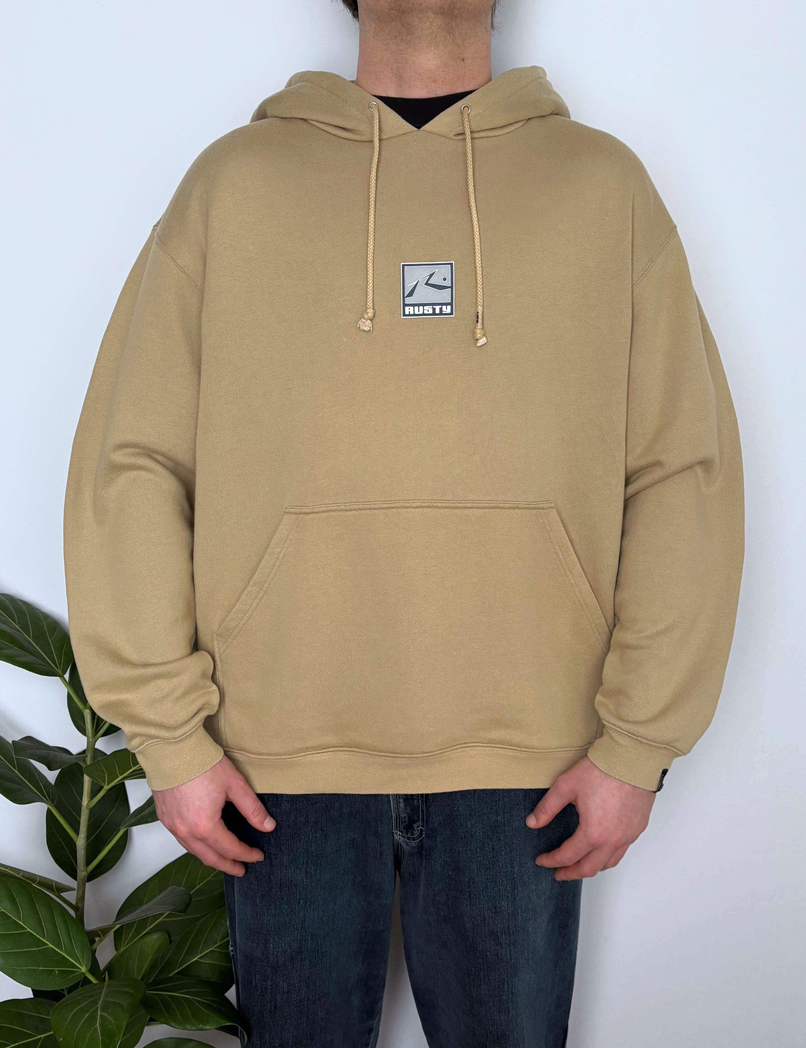 VINTAGE RUSTY BOARDING DYNAMICS GRAPHIC HOODIE - L