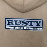 VINTAGE RUSTY BOARDING DYNAMICS GRAPHIC HOODIE - L