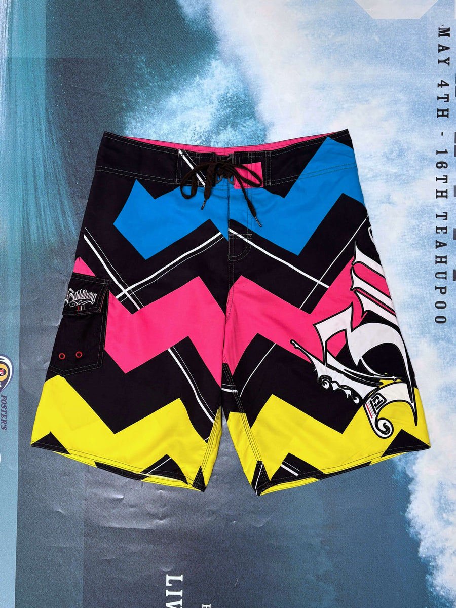 BOOTLEG Y2K BILLABONG BIG SPELLOUT BOARDIES - W33/34