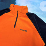 VINTAGE HANG TEN TWO-TONE FLEECE QTR ZIP - XL
