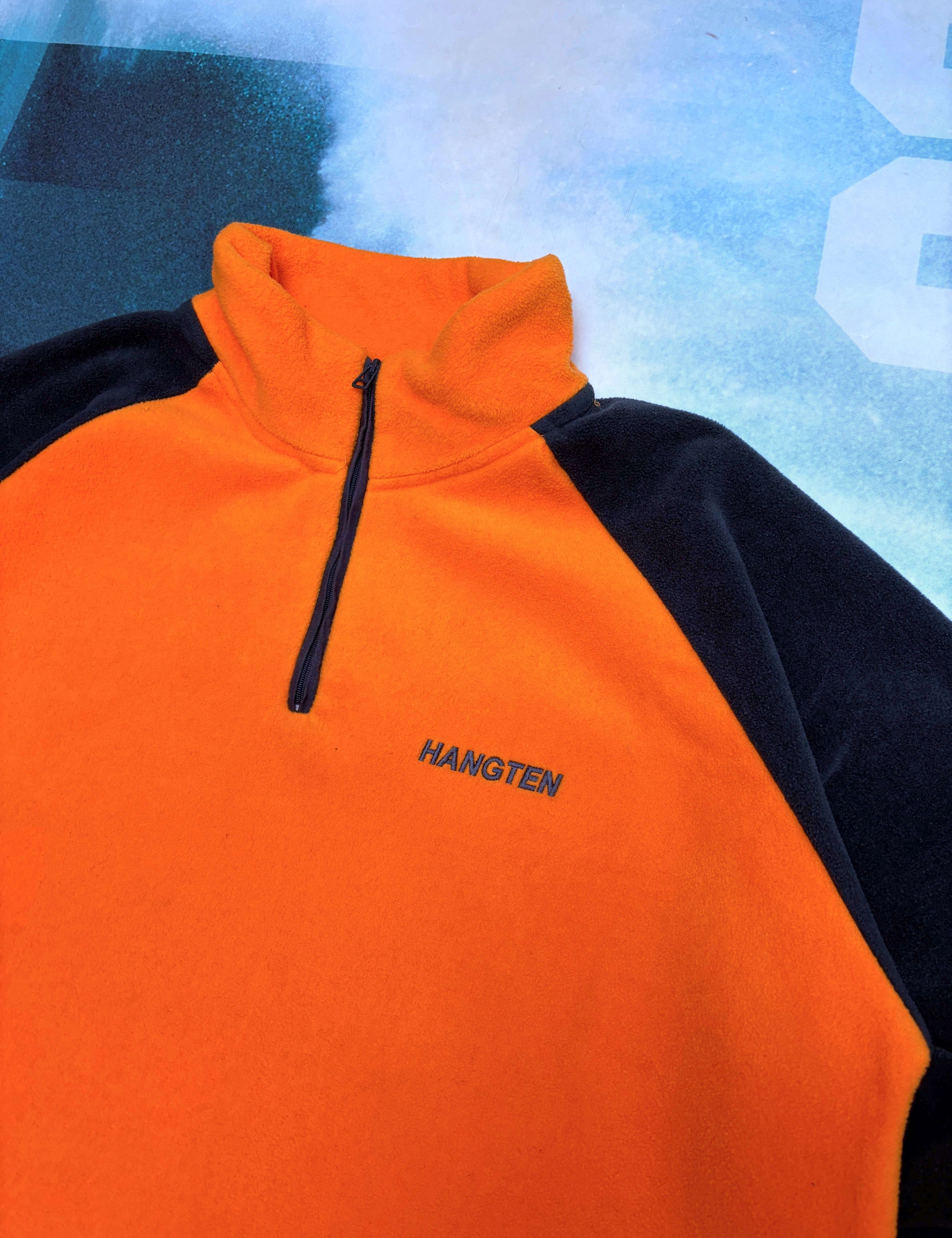 VINTAGE HANG TEN TWO-TONE FLEECE QTR ZIP - XL