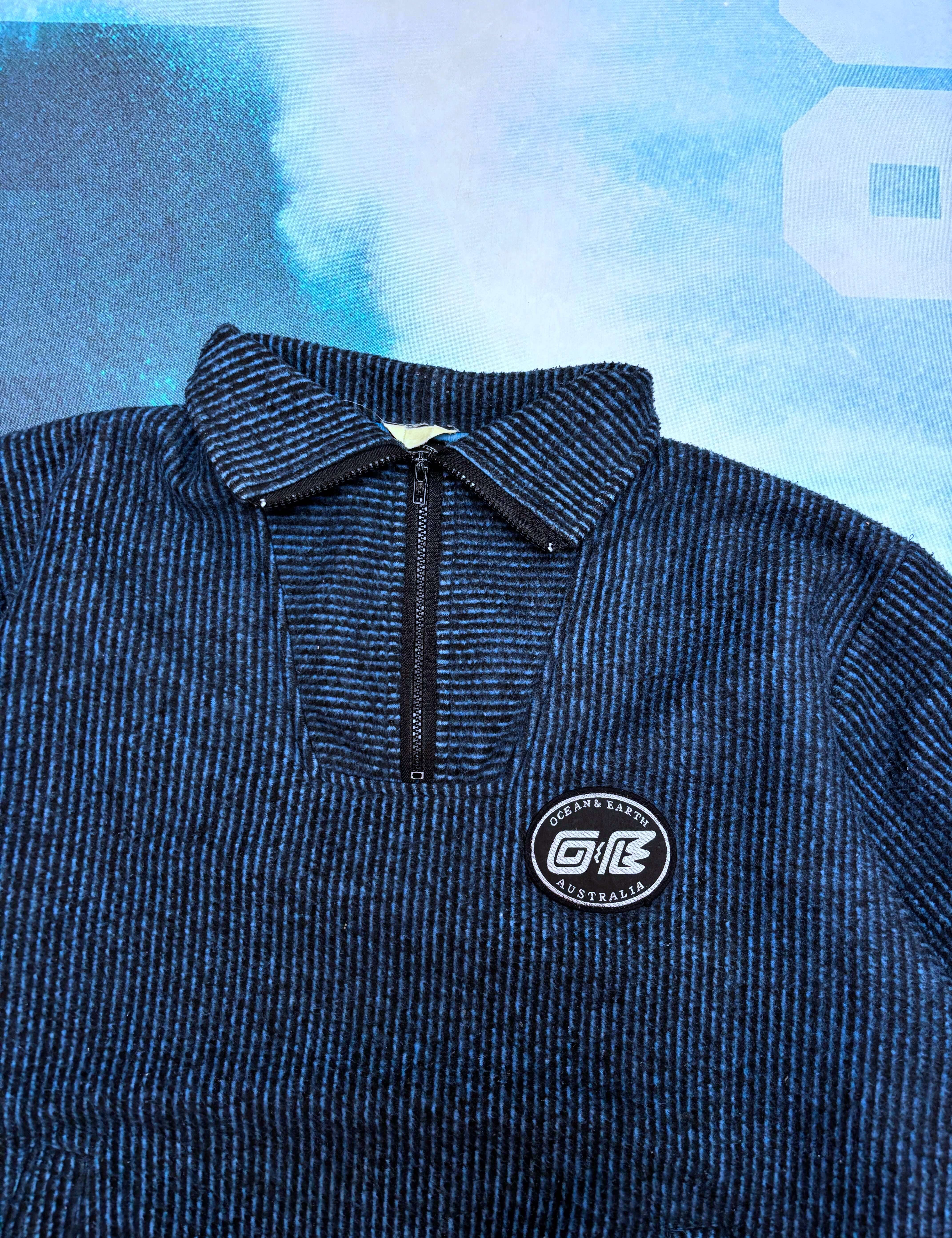 90S OCEAN & EARTH FLEECE QTR ZIP - L