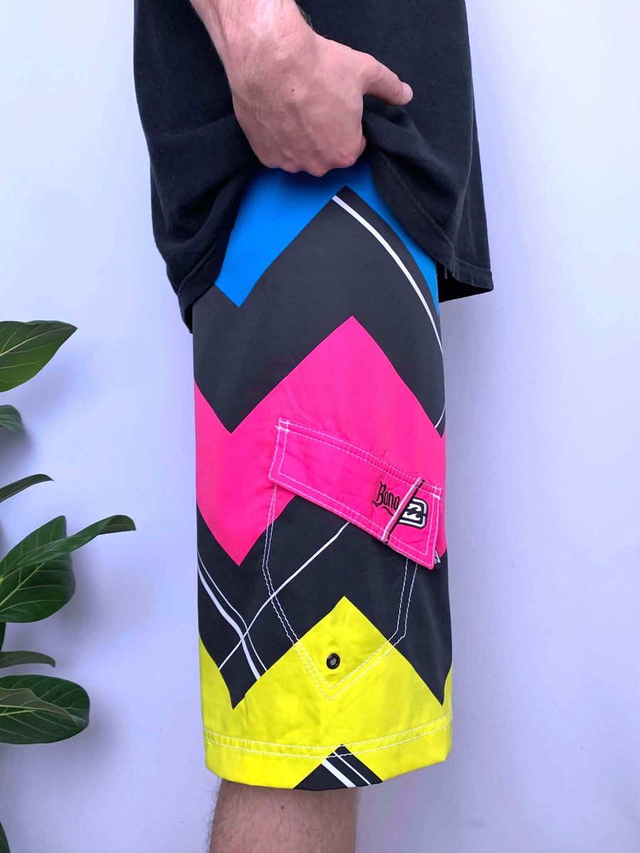 Y2K BILLABONG JOEL PARKINSON CATCH & RELEASE BOARDIES - W32