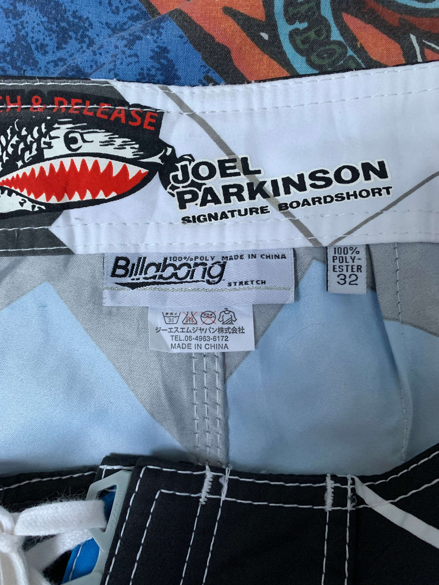 Y2K BILLABONG JOEL PARKINSON CATCH & RELEASE BOARDIES - W32