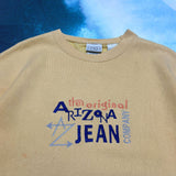 VINTAGE ARIZONA JEANS EMBROIDERED CREWNECK - L