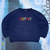 VINTAGE ESPRIT EMBROIDERED SPELLOUT CREWNECK - M/14