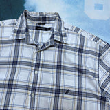 VINTAGE NAUTICA CHECK BUTTON UP - XXL