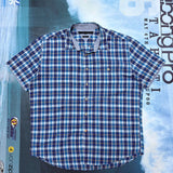 VINTAGE TOMMY CHECK BUTTON UP - XL