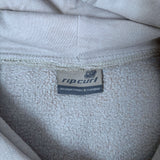 VINTAGE RIP CURL 'A PRODUCT OF THE SEARCH' FRONT HIT HOODIE - 8/10