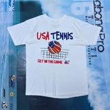 90S USA TENNIS 'GET IN THE GAME' GRAPHIC TEE - XL/XXL