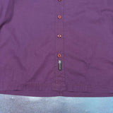 VINTAGE RIP CURL PURPLE BUTTON UP - L