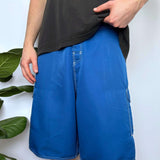 BAGGY Y2K QUIKSILVER CARGO BOARDIES - W34/35