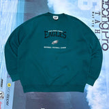 BAGGY 90S PHILADELPHIA EAGLES EMBROIDERED CREWNECK - XL/XXL*