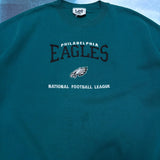 BAGGY 90S PHILADELPHIA EAGLES EMBROIDERED CREWNECK - XL/XXL*