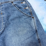 VINTAGE LIGHT WASH LEVIS OVERALLS - 10/12