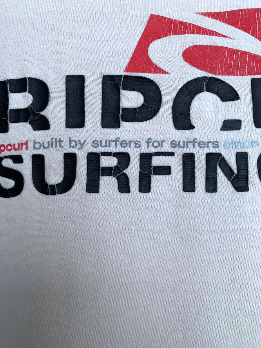 VINTAGE RIP CURL SURFING CO TWO-TONE LONG SLEEVE - L/XL