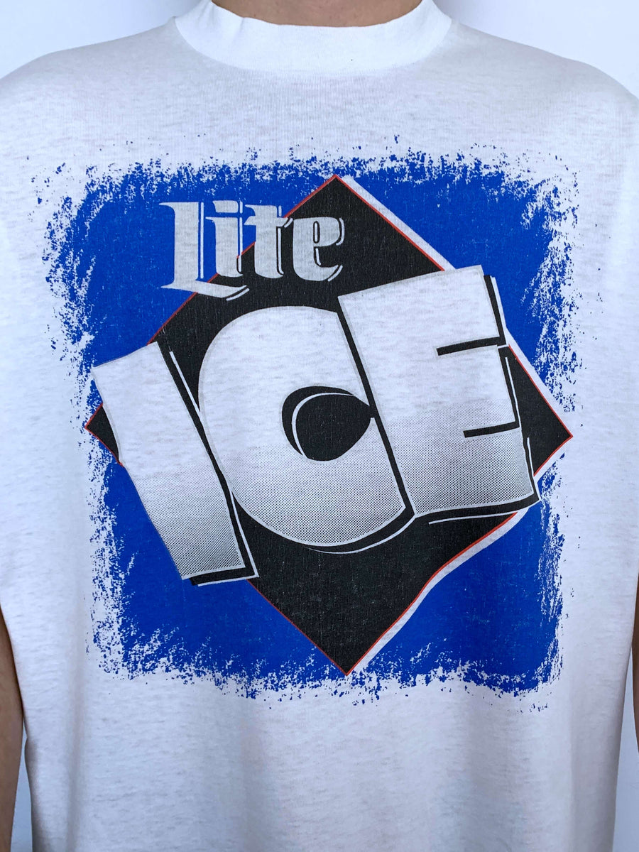 VINTAGE LITE ICE BEER TEE - L
