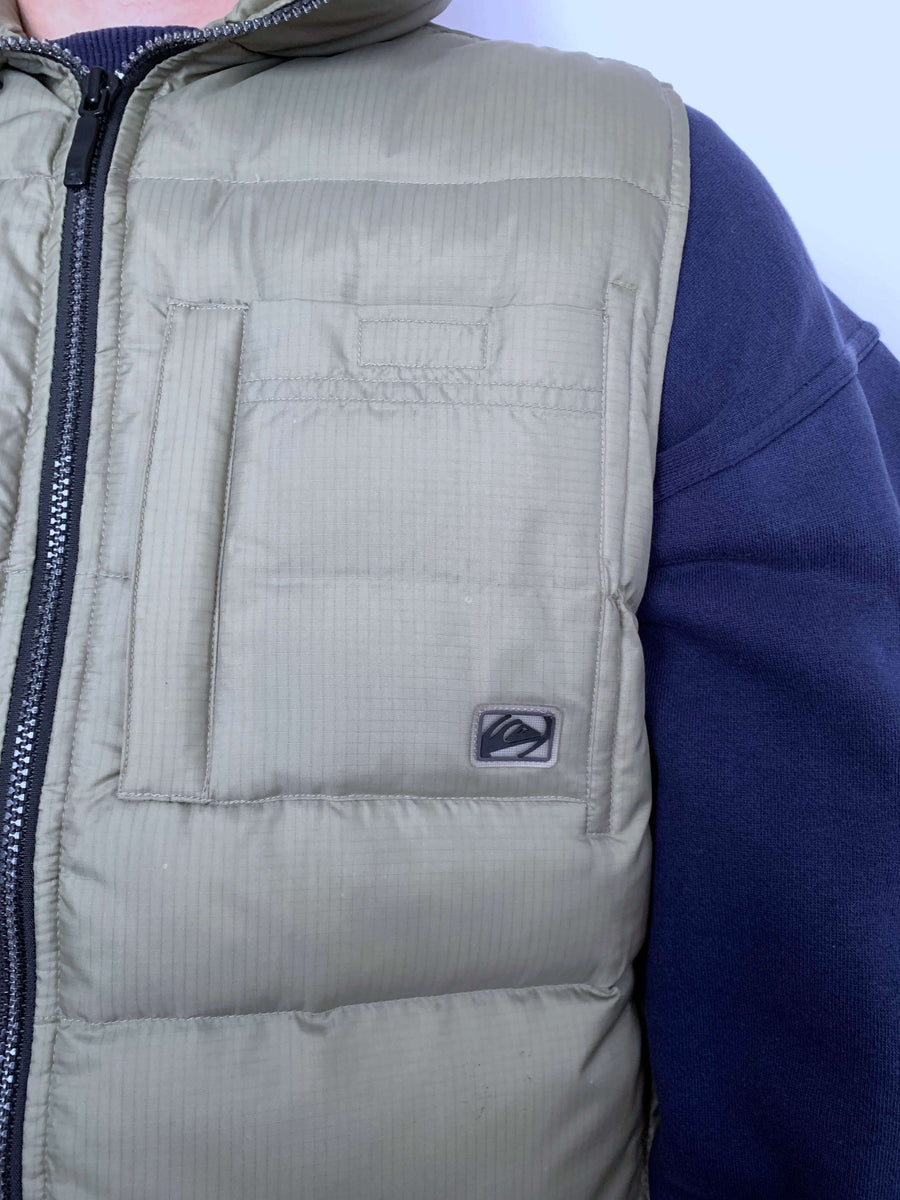 RARE VINTAGE QUIKSILVER PUFFER VEST - M/L