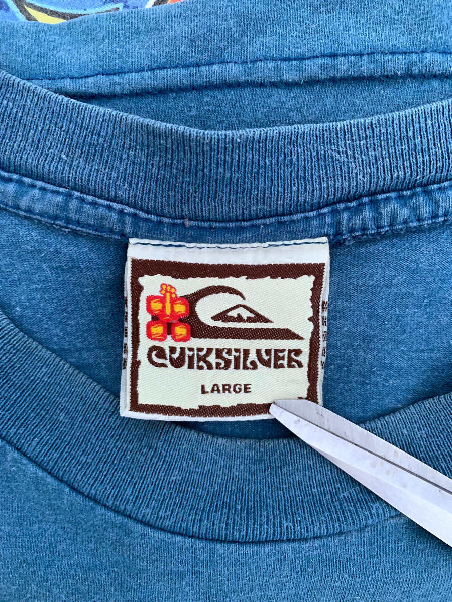 BOOTLEG FADED VINTAGE QUIKSILVER GRAPHIC TEE - L