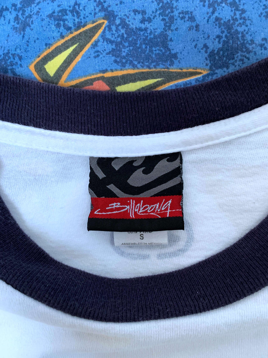 VINTAGE BILLABONG FRONT HIT TEE - S