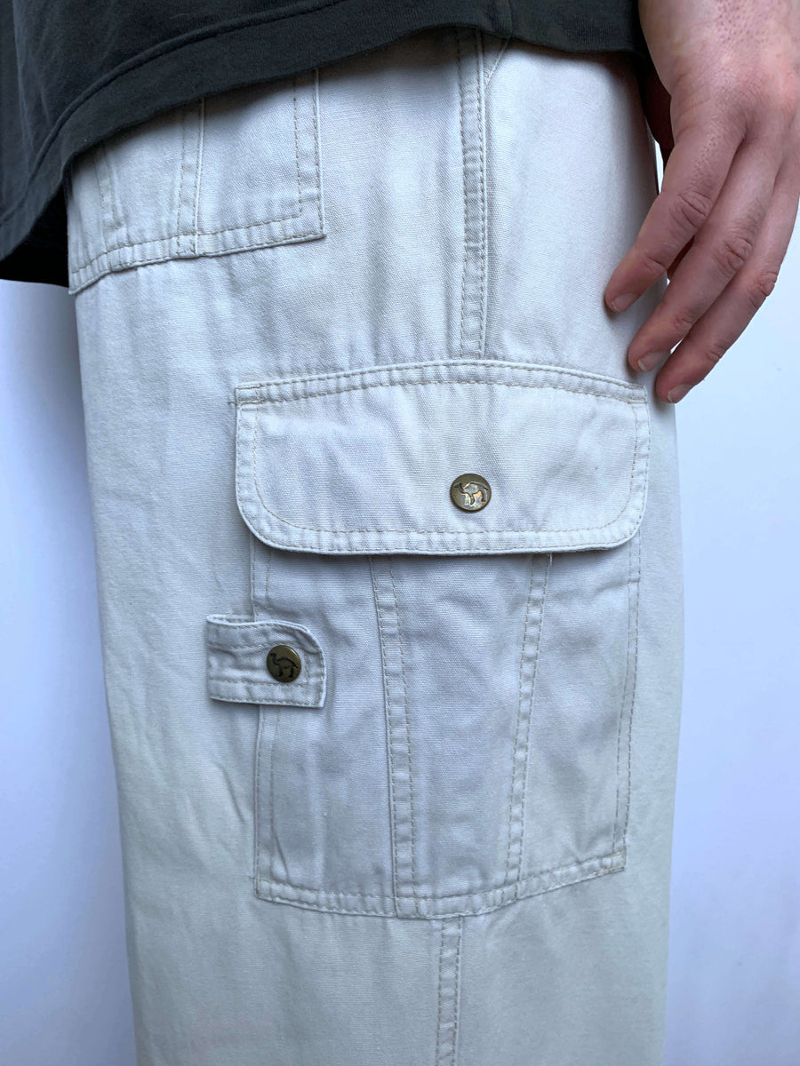 VINTAGE CAMEL CARGO PANTS - W34/35