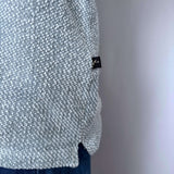 TEXTURED 90S RUSTY QTR BUTTON JUMPER - M