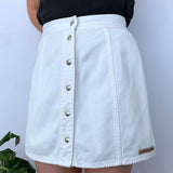 90S QUIKSILVER QSD BUTTON DOWN SKIRT - W26/27