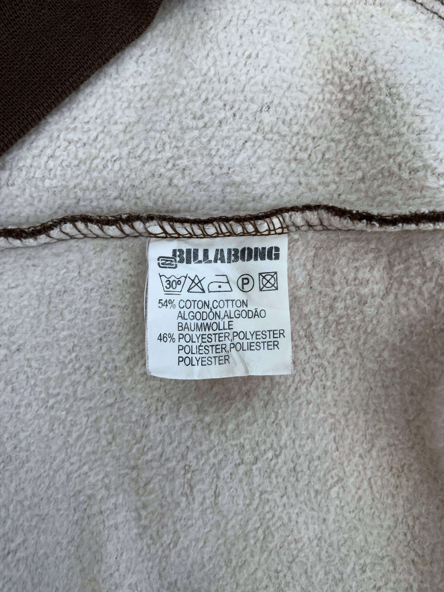 VINTAGE BILLABONG WAFFLE ZIP UP JUMPER/JACKET - XL