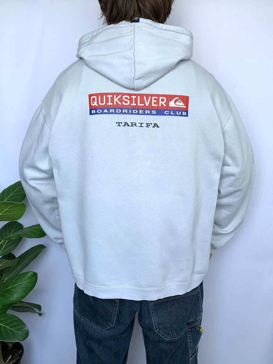 VINTAGE QUIKSILVER BOARDRIDERS TARIFA HOODIE - L