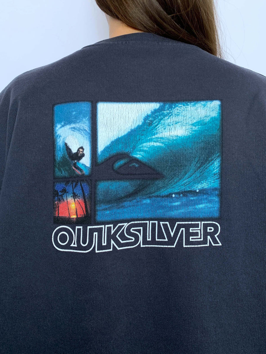 VINTAGE QUIKSILVER WAVE GRAPHIC CREWNECK - 12