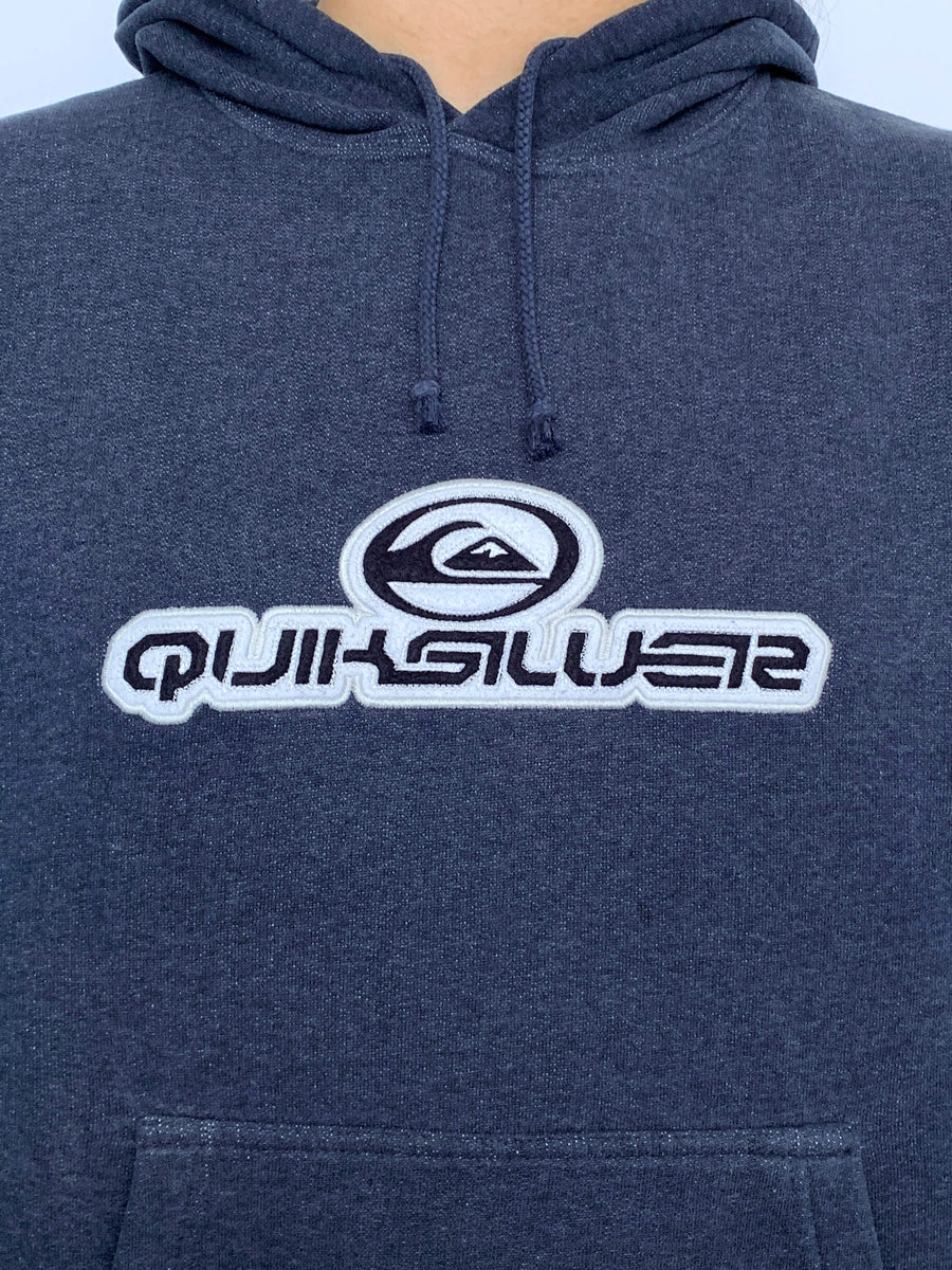VINTAGE QUIKSILVER SPELLOUT/LOGO HOODIE - 8