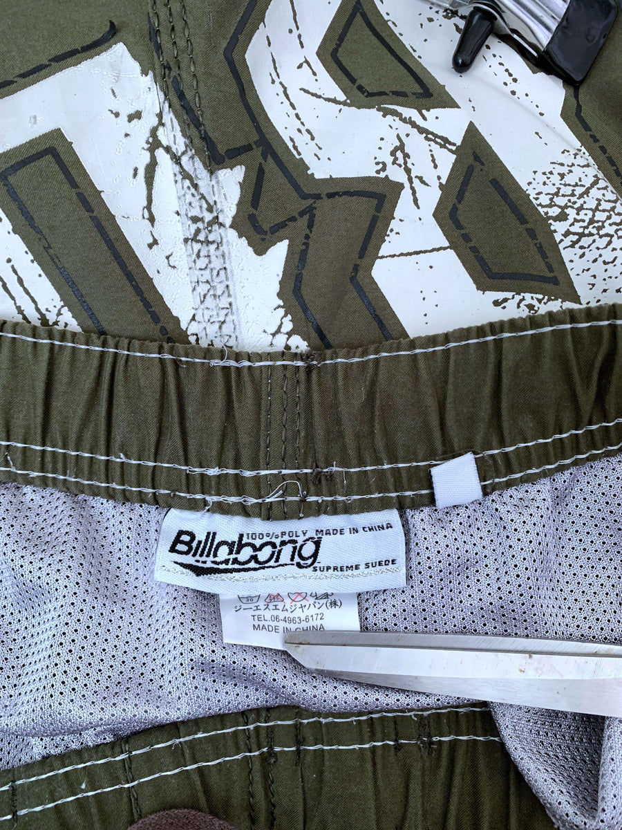 Y2K BILLABONG BIG SPELLOUT ELASTIC WAIST BOARDIES