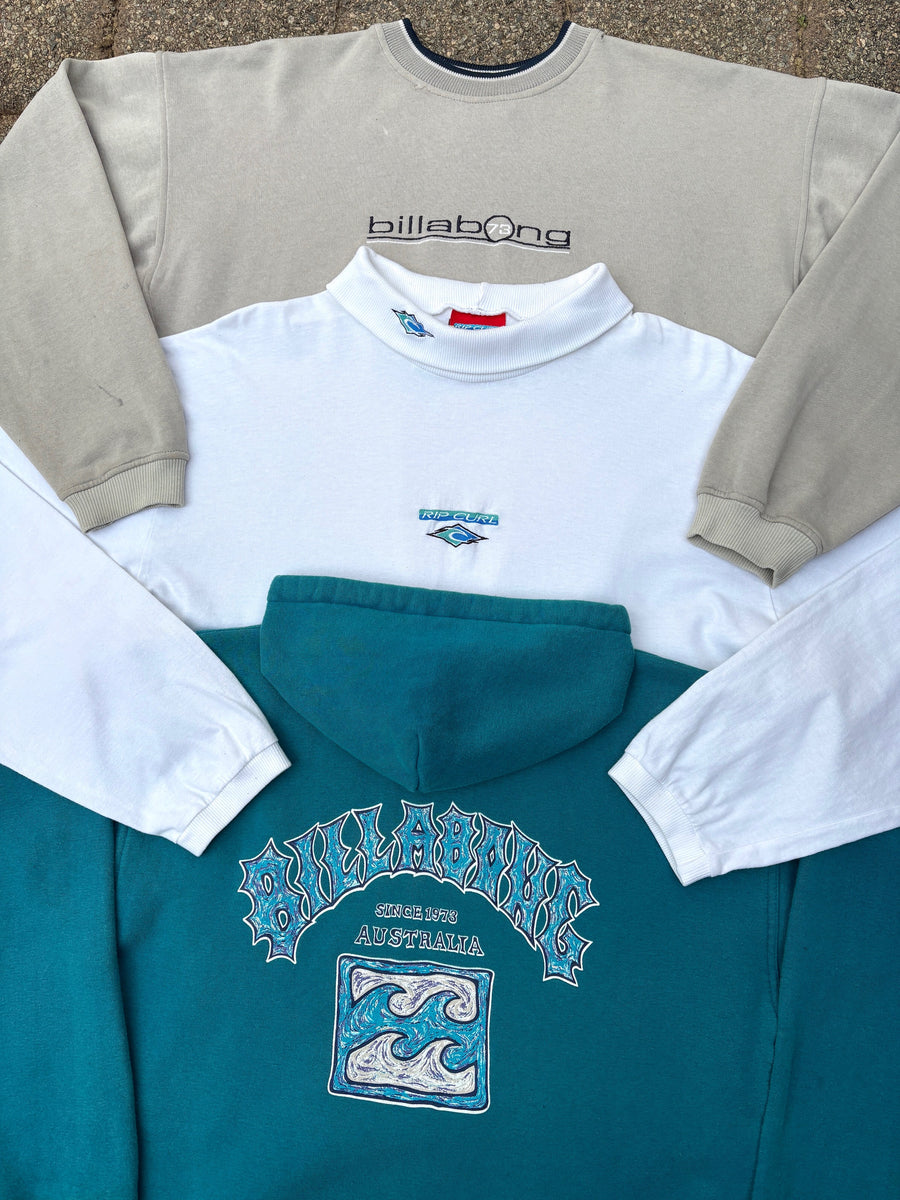 Y2K BILLABONG EMBROIDERED BOWLING STYLE SHIRT