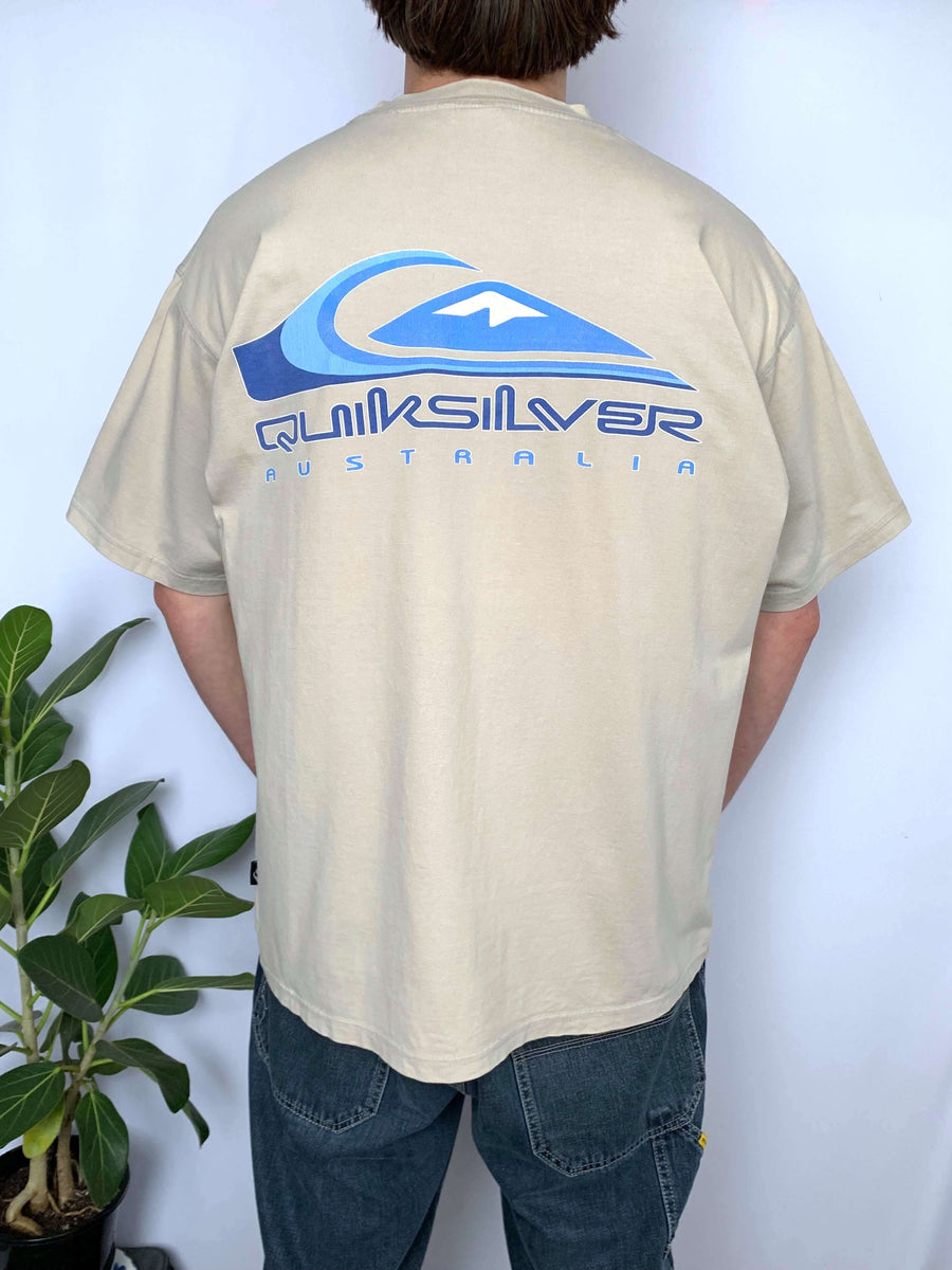 90S QUIKSILVER BIG LOGO TEE - XL