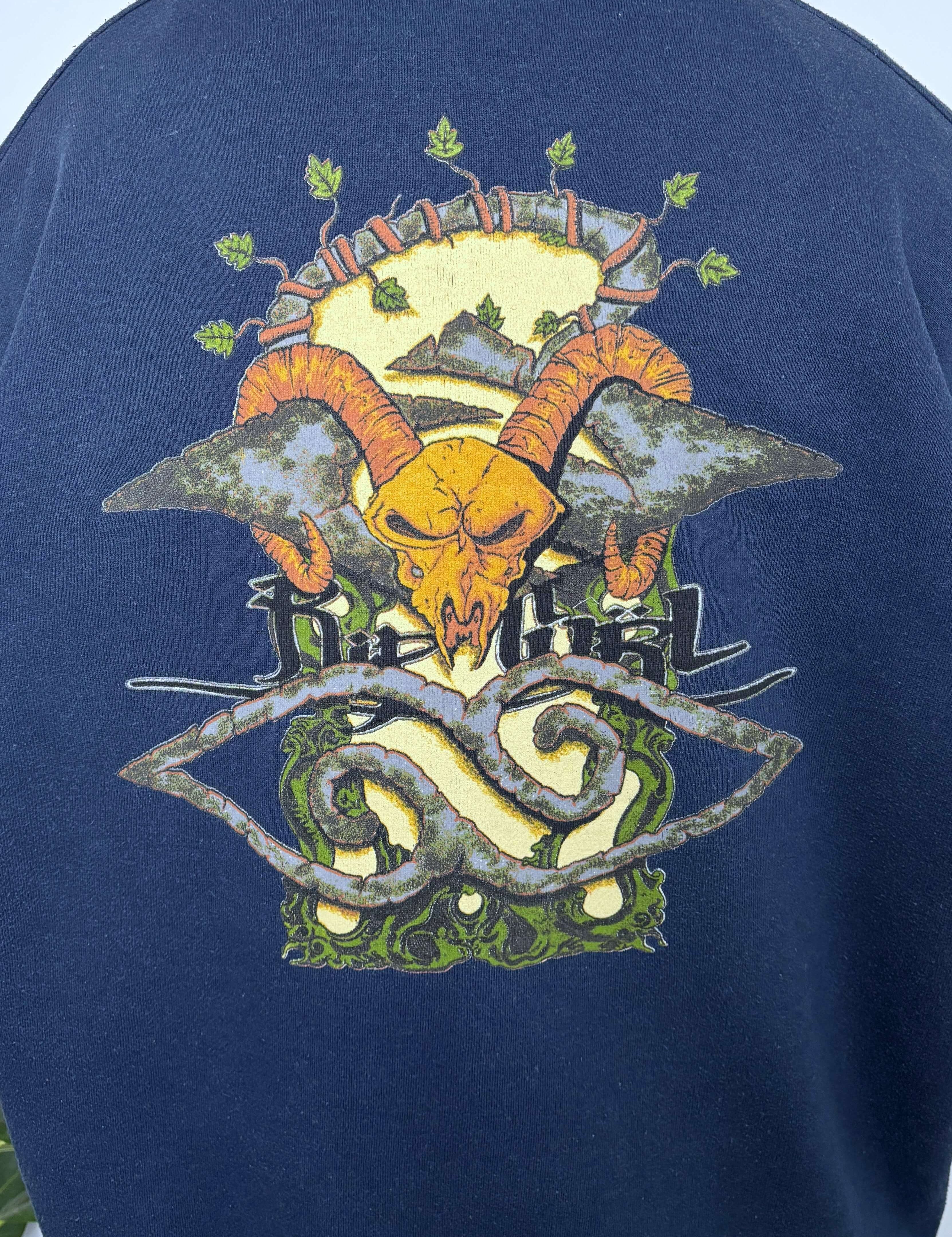 BAGGY 90S RIP CURL HUGE GRAPHIC CREWNECK - XL/XXL