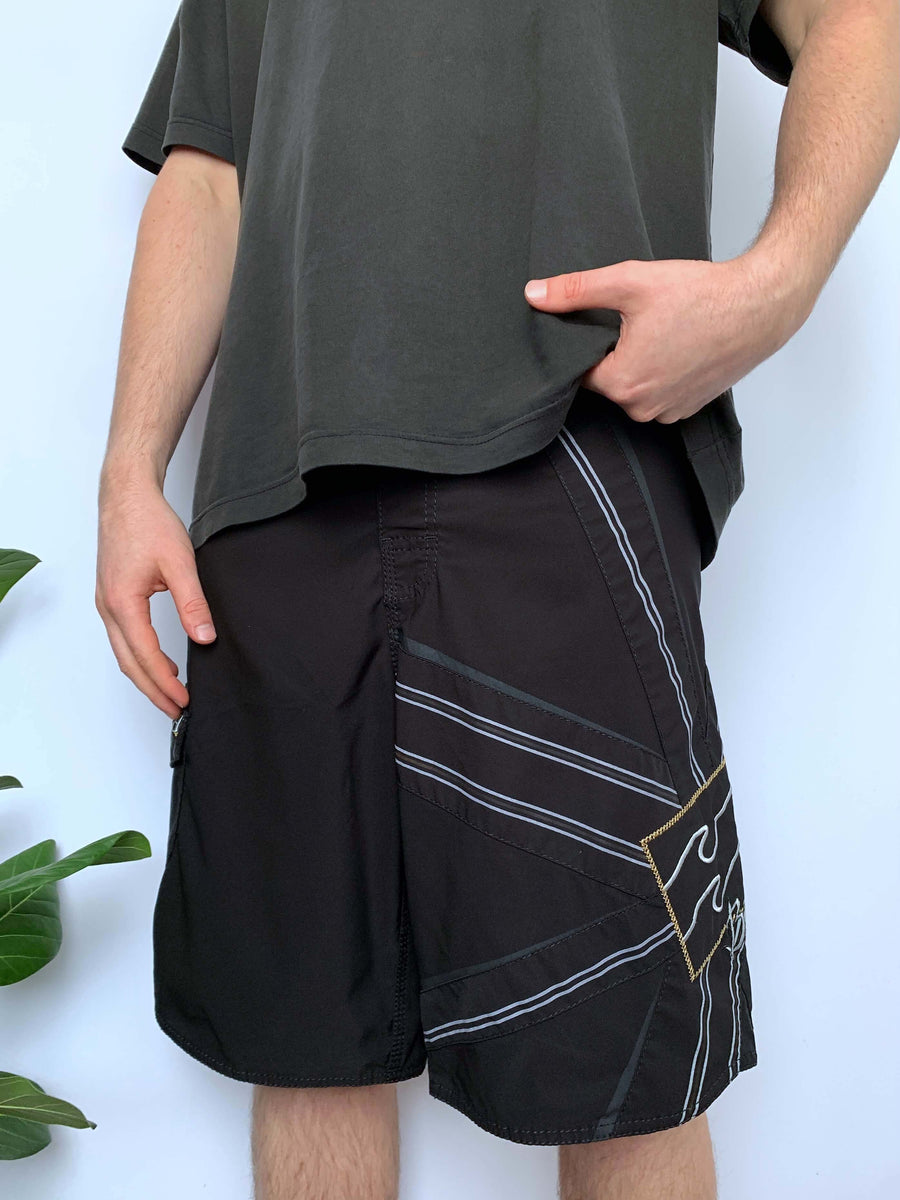 Y2K BILLABONG ANDY IRONS PLATINUM STRETCH SIGNATURE BOARDIES - W32