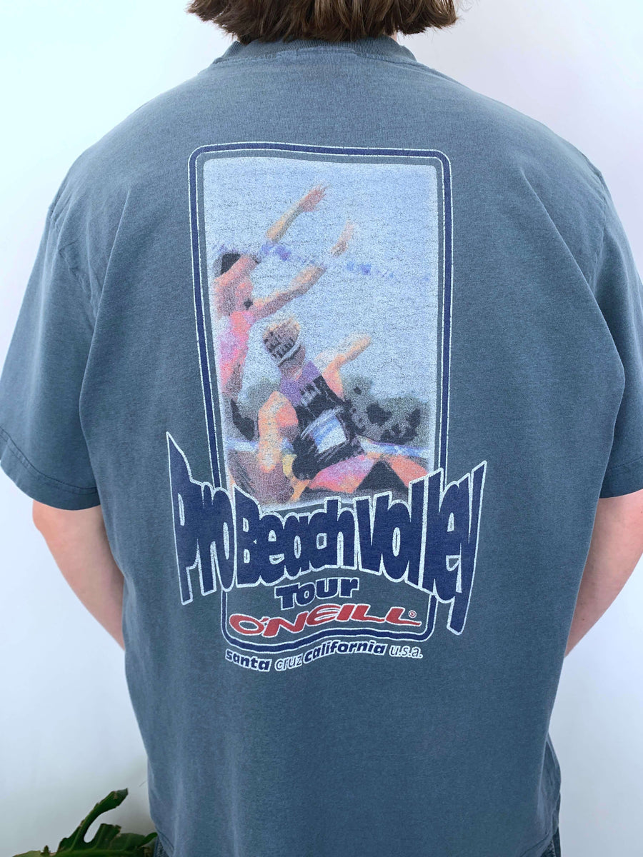 90S O'NEILL BEACH VOLLEYBALL TEE - L