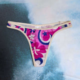 Y2K AZTEC ROSE THONG BIKINI BOTTOM - 6