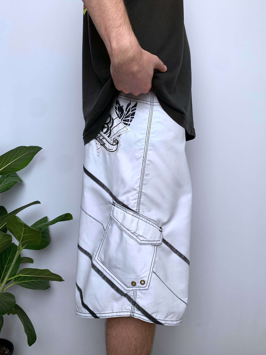 Y2K BILLABONG TAJ BURROW SIGNATURE BOARDIES - W37