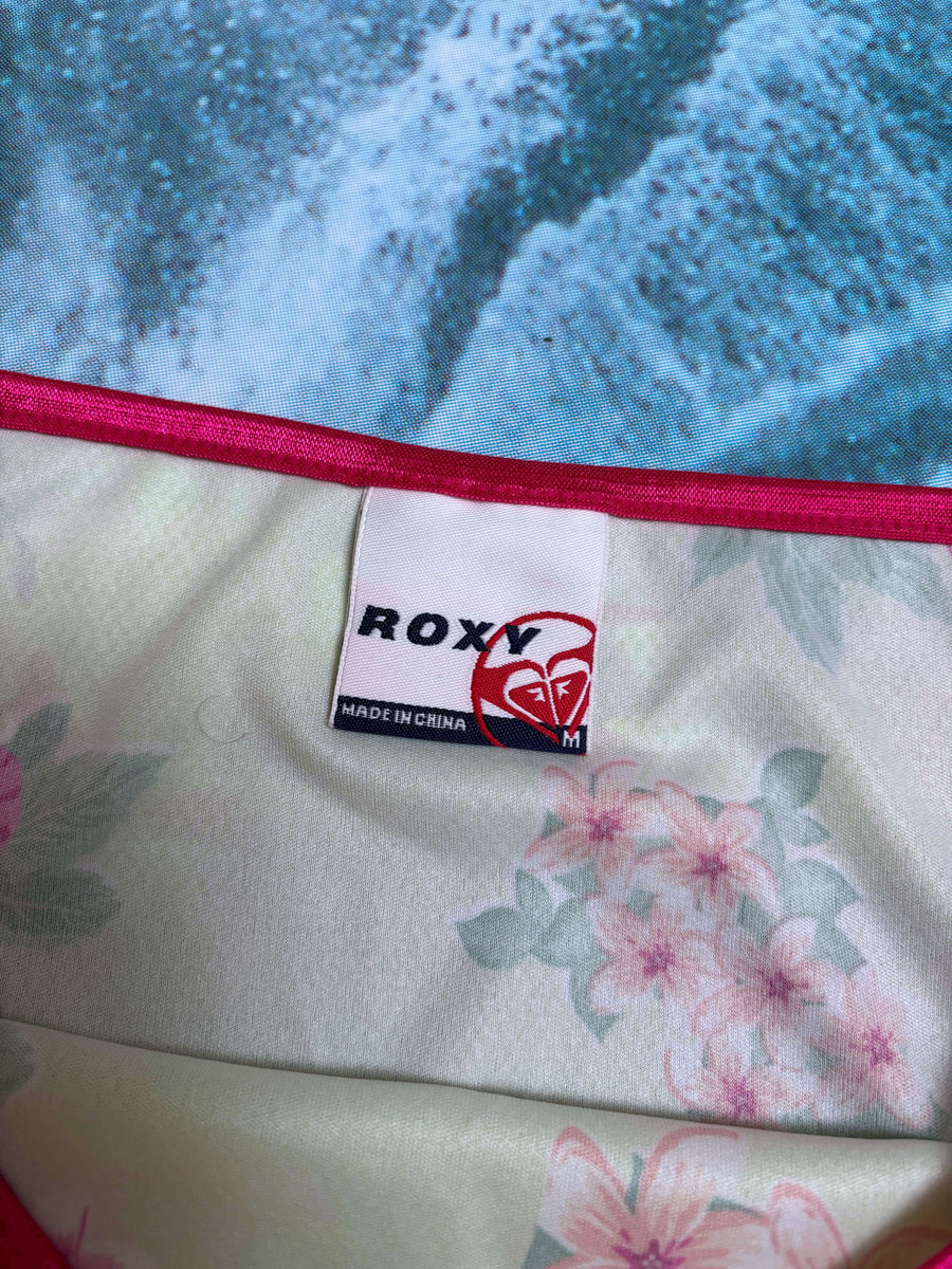 ULTRA RARE VINTAGE ROXY HIBISCUS/GINGHAM BIKINI/SKIRT SET - 10