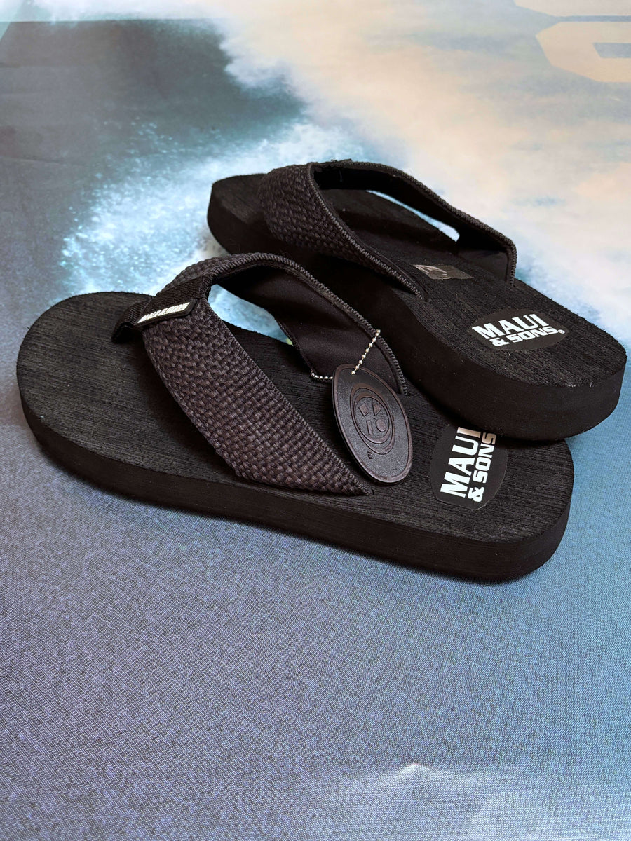 VINTAGE MAUI & SONS PLATFORM THONGS