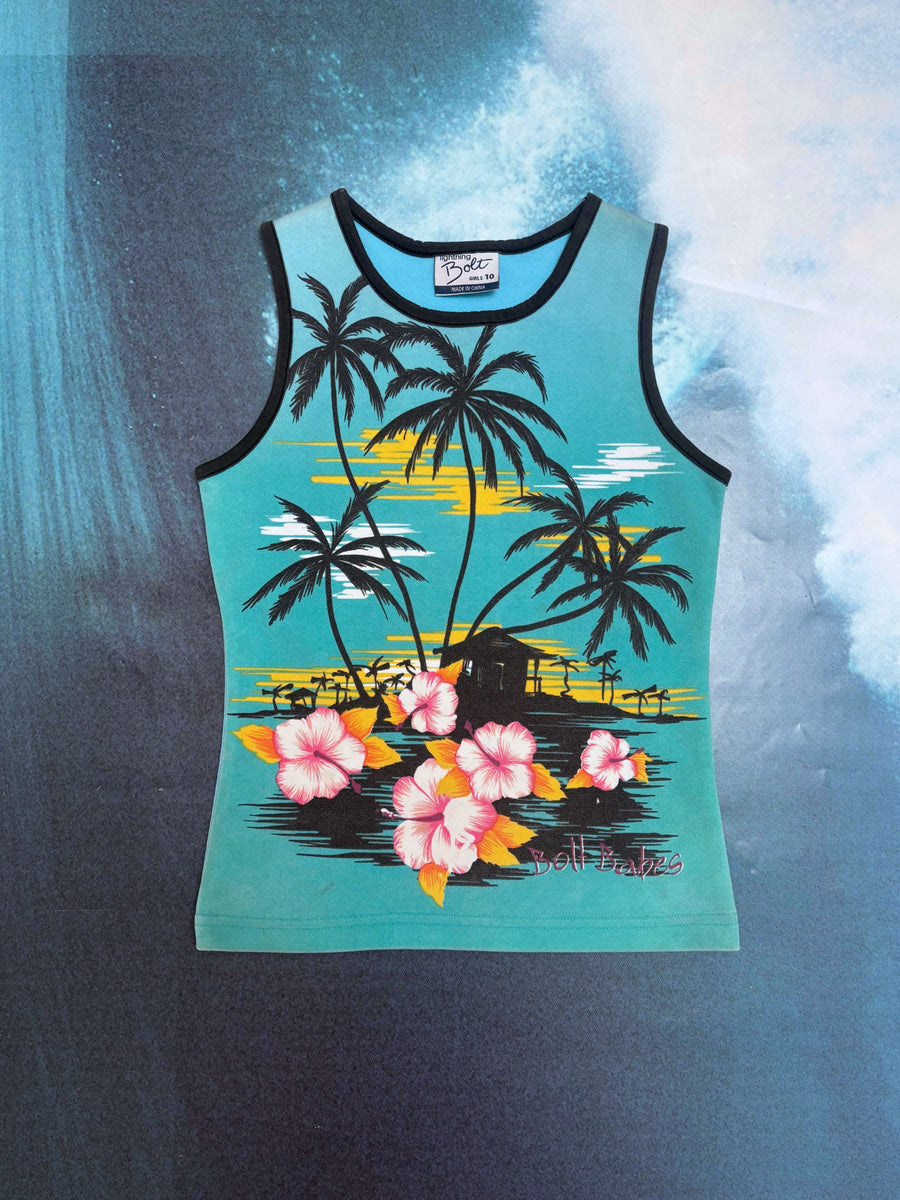Y2K LIGHTNING BOLT TROPICAL TANK TOP - 4/6