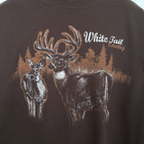 BAGGY VINTAGE WHITE TAIL COUNTRY GRAPHIC CREWNECK - XXL