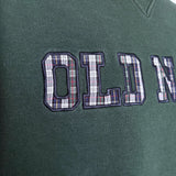 VINTAGE OLD NAVY CHECK SPELLOUT CREWNECK - L