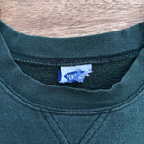 VINTAGE OLD NAVY CHECK SPELLOUT CREWNECK - L