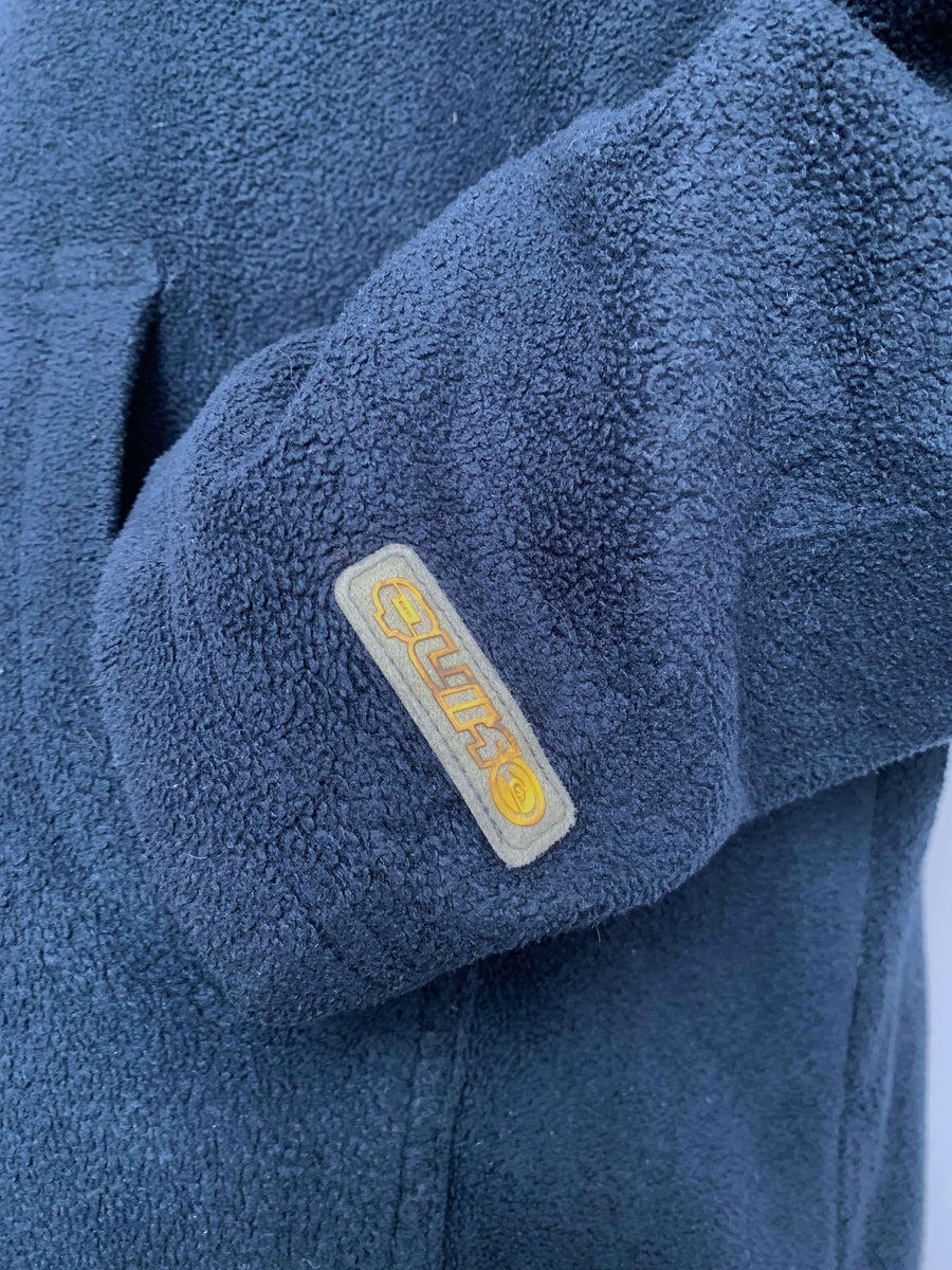 VINTAGE QUIKSILVER FLEECE SPELLOUT HOODIE - L/XL
