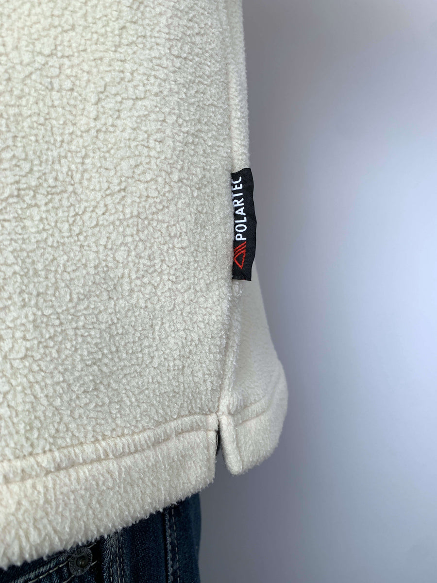 COMFY VINTAGE QUIKSILVER POLARTEC FLEECE QTR ZIP - M